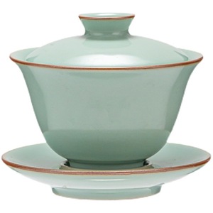 Tianqing Ru Kiln Gaiwan Ceramic Covered Teacup With Lid Porcelain Kung Fu <b>Tea</b> <b>Set</b> Single Household Use - Product Image 5