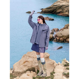 Automne hiver sports de montagne trois-en-un doublure amovible costume coupe-vent imperméable Polyester avec doublure polaire vêtements Rush - Product Image 2