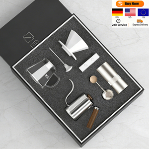 Juego de Regalo de Café Clásico Personalizado con Metal y Vidrio, Apto para Alimentos, Duradero y Portátil, Marca <span class=keywords><strong>Klam</strong></span>, para Regalos a Clientes/Empleados - Product Image 1