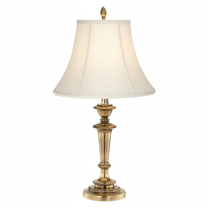 Brass Gold Handmade <b>Table</b> Lamp with Shade for Home Decoration - Product Image 1