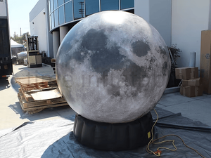 <span class=keywords><strong>Boule</strong></span> géante gonflable personnalisée de planète de lune avec l'éclairage de LED pour la publicité et la décoration type de ballon produit - Product Image 4