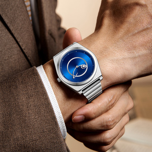 Montre-bracelet en acier inoxydable édition limitée God's Eye - Montre à quartz tendance hip-hop pour couple, pour hommes et femmes - Product Image 3