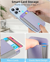 Soporte Magnético Flexible para Tarjetas Serie 12-17, Compatible con Fundas de Cuero PU con Adhesivo Trasero y Cartera, Color Personalizado