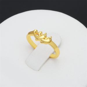 Anillos de Latón Chapados en Oro de 24K de Lujo, Novedad 2022, para Mujer, Suministro Directo de Fábrica, con Estilo Moderno y Letras de Amor - Product Image 2