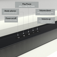 BS-18E ev sineması Surround ses sistemi kablosuz TV ses çubuğu Subwoofer kutusu Aux/USB/optik/koaksiyel/RCA dayanıklı plastik