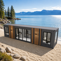 Maison mobile miniature à construction rapide, maison préfabriquée portable, maison modulaire en conteneur avec salle de bain et cuisine