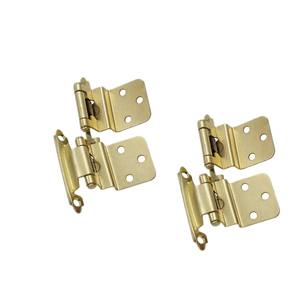Charnières de meuble OEM/ODM dorées brossées à fermeture automatique <span class=keywords><strong>pour</strong></span> portes à <span class=keywords><strong>cadre</strong></span> apparent, accessoires de quincaillerie <span class=keywords><strong>pour</strong></span> meubles - Product Image 6