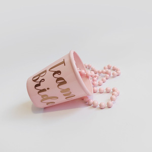 แก้วช็อตพลาสติกสร้อยคอถ้วยดื่มสำหรับงานแต่งงานเจ้าสาวงานเลี้ยงสละโสดของตกแต่งทีมเจ้าสาวที่จะเป็นถ้วย - Product Image 5