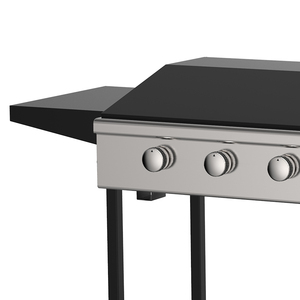 Portátil de acero inoxidable 6 quemador comercial barbacoa Plancha parrilla de Gas con carro - Product Image 2