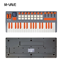 Clavier MIDI M-VAVE SMK-37 Elite - Contrôleur portable 37 touches avec synthétiseur intégré et pads RGB, 16 pads, 8 encodeurs