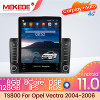 Lecteur DVD de voiture MEKEDE avec système Android et ventilateur de refroidissement pour Opel Vectra 2004-2006, système audio de voiture 2 Din