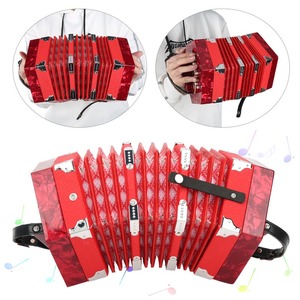 Accordéon <span class=keywords><strong>concertina</strong></span> portable professionnel pour adultes, fournitures d'instruments de musique, rouge - Product Image 3