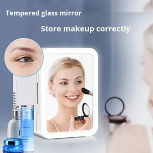Nouveau <span class=keywords><strong>mini</strong></span>-réfrigérateur à miroir Led <span class=keywords><strong>de</strong></span> 4 litres pour la réfrigération du lait maternel, des cosmétiques et des <span class=keywords><strong>produits</strong></span> <span class=keywords><strong>de</strong></span> <span class=keywords><strong>beauté</strong></span>, adapté à une utilisation en voiture - Product Image 4