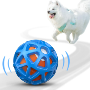 Nuovi Arrivi: Palla Giocattolo Blu in Gomma per Cani, Lussuosa e Interattiva per Interni - Product Image 1