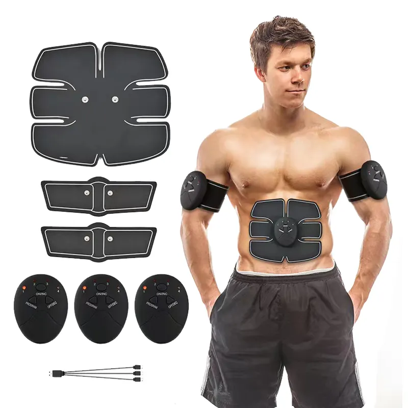 Portatile uomo donna allenamento building trainer ems cintura stimolatore addominale tonificante muscolare abs