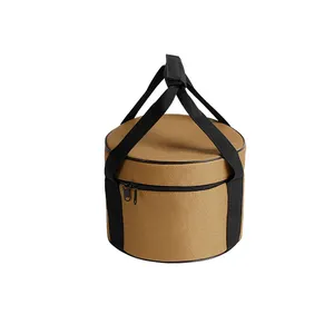C061 Outdoor camping travel storage 9L round lunch box bags for adults