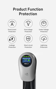 Pengisi Daya EV Wallbox 7kW 32A Tipe 2 yang Dapat Disesuaikan dari Produsen OEM dengan Sertifikasi CE untuk Kendaraan Listrik - Product Image 5