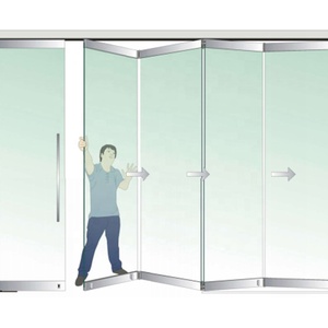 โรงงาน<span class=keywords><strong>ราคา</strong></span>สแตนเลส304พาร์ทิชันผนังพับกระจกประตูเลื่อน - Product Image 5