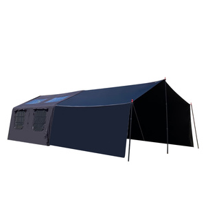 Tente gonflable - Tente de camping imperméable quatre saisons avec deux chambres, <span class=keywords><strong>abri</strong></span> extérieur renforcé avec portes à double couche - Product Image 1