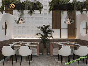 Comptoir de café-bar personnalisé <span class=keywords><strong>Restaurant</strong></span> <span class=keywords><strong>chic</strong></span> Design d'intérieur Ensemble de meubles de café-<span class=keywords><strong>restaurant</strong></span> Café moderne Conception de comptoir de magasin de boulangerie - Product Image 6