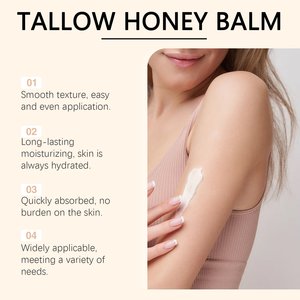 WoodSleep Beef Tallow <strong>Paste</strong> Deeply Moisturizer Brightening <strong>Wrinkle</strong> Remover Grass Fed Tallow Wild Honey Face Body Cream Skin Care - Product Image 4
