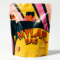 Sacs Mylar personnalisés à fermeture éclair refermable, anti-odeur, pour emballage numérique imprimé, en plastique, 1g, 3.5g, 7g, 14g