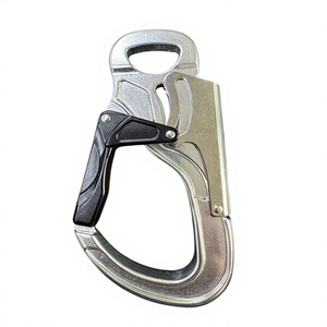 Mousqueton de sécurité double en alliage d'aluminium A729 pour via ferrata, 25 kN - Product Image 1
