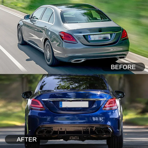 Kit carrosserie de haute qualité C63 pour <span class=keywords><strong>Mercedes</strong></span> <span class=keywords><strong>Benz</strong></span> W205 modifié en style C63 <span class=keywords><strong>AMG</strong></span> 2019 avec pare-chocs et calandre - Product Image 6