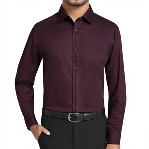 High Quality Men's Classic Casual Cotton Woven Shirt Breathable Office Wear Everyday Use Soft Yarn Dyed Anti-Wrinkle Single - Product Image 5