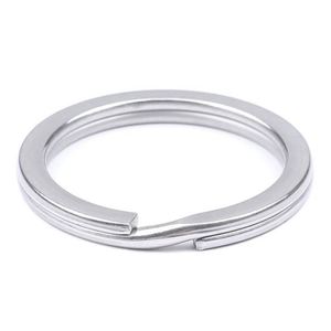 พวงกุญแจแบนสแตนเลสสตีลเคลือบ PVD ขัดเงาแบบกระจก ขนาด 25 มม. ผลิตตามสั่งจำนวนมาก (OEM) ทนทาน สำหรับกุญแจรถ - Product Image 2