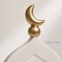 Décoration de porte de mosquée islamique Ramadan 2027, Eid Mubarak, décoration de maison arabe, dôme de lune, fournitures musulmanes pour le Ramadan