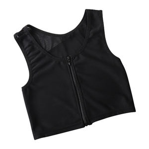 Alta elasticidade ampliar alças de ombro redondo pescoço Design com bloqueio puxar cabeça zíper antiderrapante forte peito compressão espartilho - Product Image 5