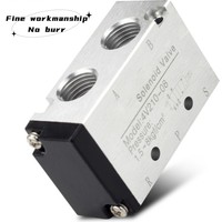 Vanne solénoïde pneumatique 5/2 voies 4V210-08 simple/double AC220V DC24V 1/4 pouce pour commande d'air de cylindre