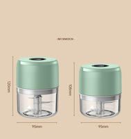 Mini hachoir à ail électrique portable de qualité alimentaire de 100/250 ml avec chargement USB