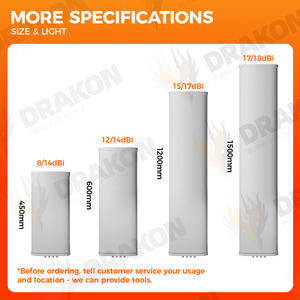 Drakon ad alto guadagno 15dBi copertura a lunga distanza direzionale stazione Base settore BTS pannello <span class=keywords><strong>Antenna</strong></span> 4800-4900MHz verticale - Product Image 4