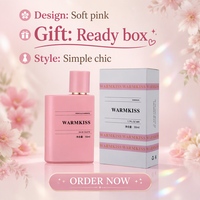 Parfum en spray pour femme 50 ml, senteur fraîche et fruitée pastèque fraise raisin, longue tenue, flacon en verre rose, vente en gros en vrac