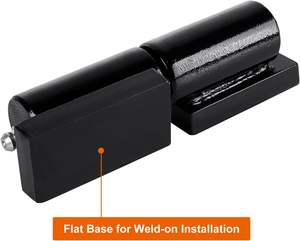 Charnières de baril robustes soudure en métal sur plaque roulement à billes pour porte de remorque ou rampe 5 ", 7" mamelon de graisse - Product Image 4