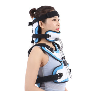 Soporte de Cuello y Tórax de Doble Columna para Adultos, Soporte para <span class=keywords><strong>Torticollis</strong></span>, Dispositivo de Fijación de Columna <span class=keywords><strong>Cervical</strong></span> Ajustable para Cuidado - Product Image 3