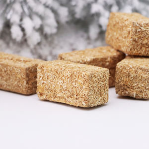 6 buah kotak Mini alami Hay Bale jerami Bale blok rumah boneka taman pertanian pesta Thanksgiving musim gugur PhotoProp - Product Image 1