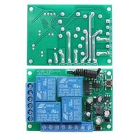 Commutateur de télécommande sans fil universel 433Mhz Module récepteur de relais DC 12V 4CH Transmetteur à distance 4 boutons Système domestique intelligent