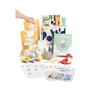 <span class=keywords><strong>Kit</strong></span> de cerámica de arcilla secada al aire para <span class=keywords><strong>principiantes</strong></span> con herramientas, pinturas, cepillos, sellador, maceta, regalo, diseño moderno - Product Image 1