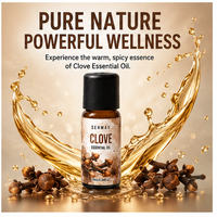 Huile de clou de girofle pure et naturelle ; antifongique et soulageant les maux de dents ; adaptée aux soins bucco-dentaires et aux massages corporels.