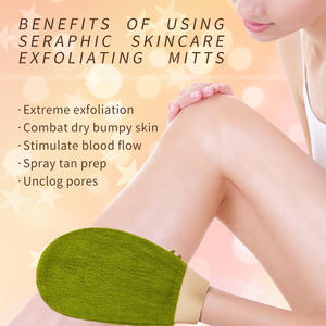 All'ingrosso Logo personalizzato 100% viscosa ecologici guanti da bagno marocchino esfoliante forma ovale di forma di canapa luffah per l'applicazione del corpo - Product Image 5