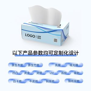 Boîtes de mouchoirs Orange Girl avec logo personnalisé, en pâte de bois vierge, serviettes en papier jetables pour stations-service et banques - Product Image 4