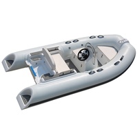 Console centrale CE 3.6m, bateau de pêche, coque en fibre de verre, mini bateau à vitesse tendre 360