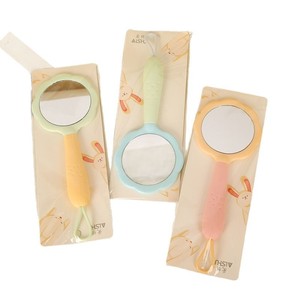 AISHU Handheld <b>Mirror</b> Round With Carrot Handle For <b>Makeup</b> And Hair Styling - Product Image 5