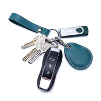 En gros, Étui mignon pour carte d'accès, Porte-clés NFC, Porte-clés, Porte-carte de porte IC en cuir véritable, Porte-clés, Étui RFID, Protecteur de carte d'identité