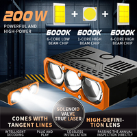 Nouvel Arrivage : Phares LED de Calandre 200W, Éclairage LED Avant Automobile, Projecteurs de Calandre pour Voiture, Mini Projecteur LED Auxiliaire
