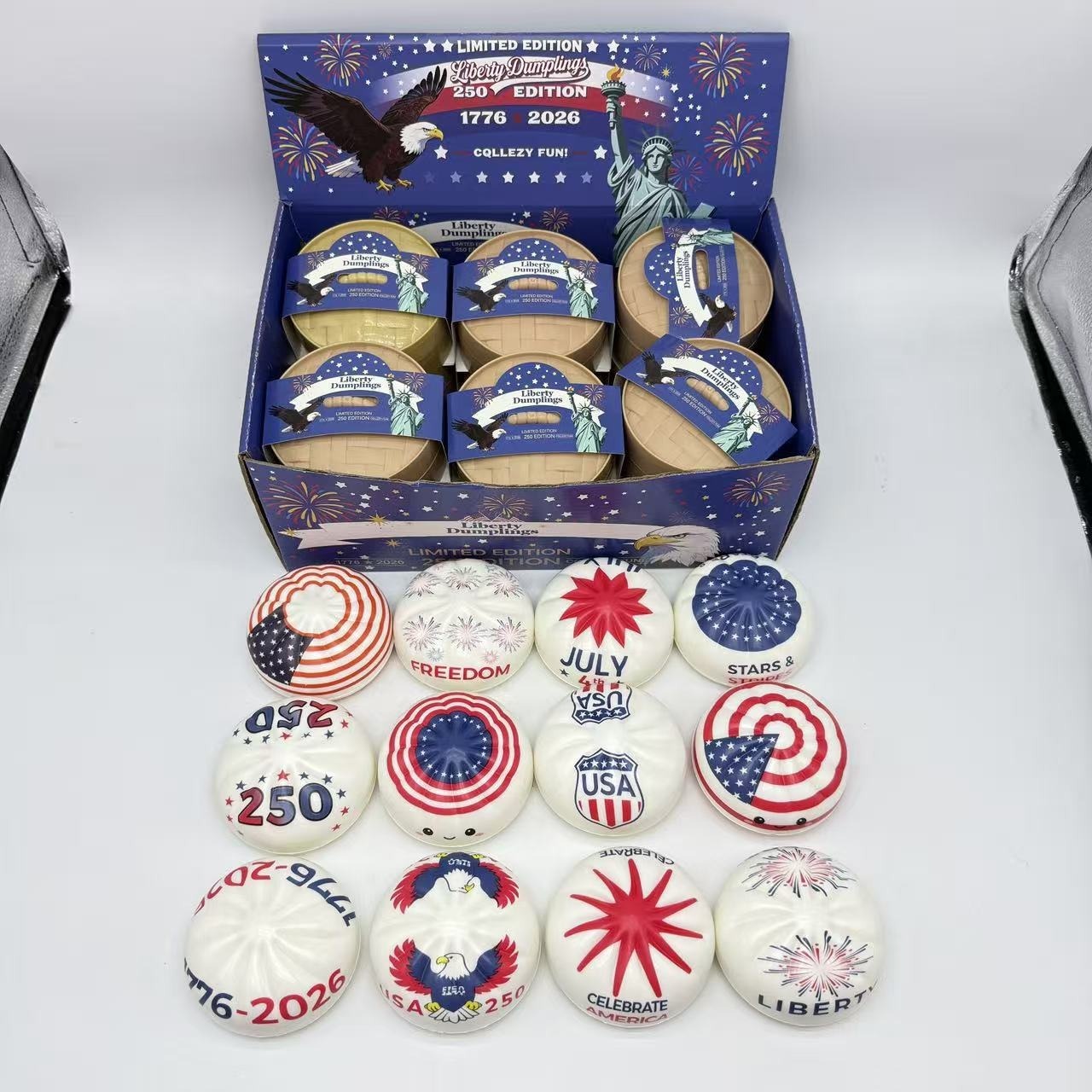 Boîte de présentation pour cuiseur vapeur PU American B version + baozi