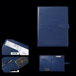 Wholesales High Quality Low Price Conference <b>Folders</b> Custom Embossed Logo File <b>Folder</b> <b>A4</b> Pu Leather Portfolio <b>Folder</b> - Product Image 3